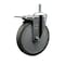 Service Caster 6'' Gray Poly Wheel Swivel 7/16'' Stem Caster with Total Lock Brake SCC-GRTTL20S614-PPUB-716138 - alternate 1